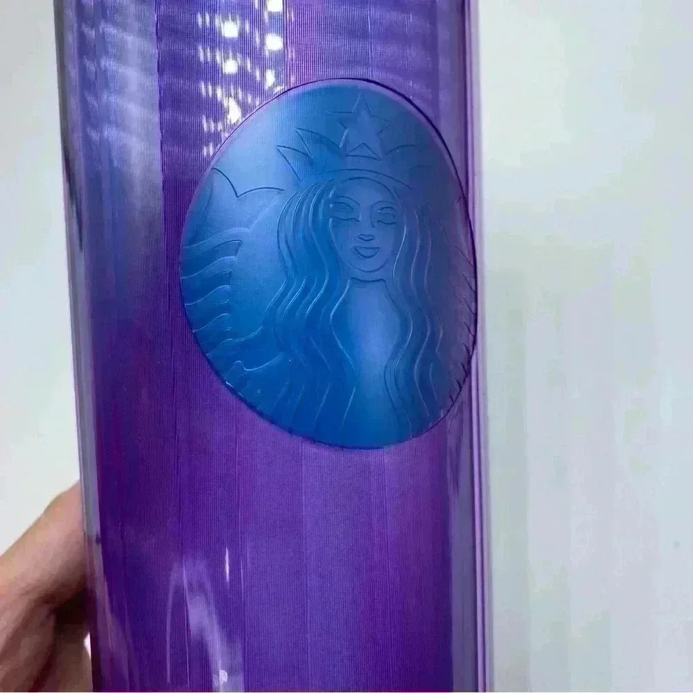 Starbucks Wisteria Kaleidoscope & Watermelon Gradient Ombre Grid Tumblers